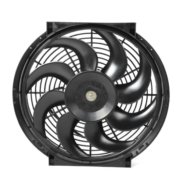14in Elektrisk Slim Radiator Køleventilator Samling 12V Universal Dele med Monteringssæt