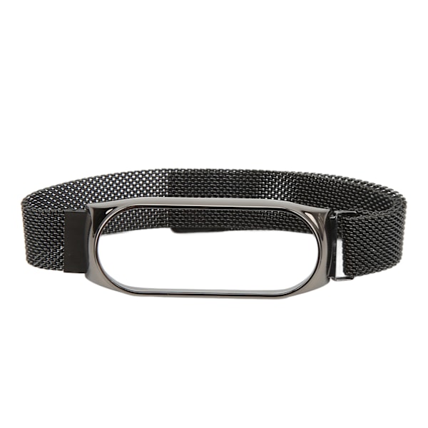Klokkestropp for Xiaomi Smartwatch 304 Rustfritt Stål Klokkebånd Erstatning Metall Armbånd Magnetisk Svart for Mi Band 6 5 4 3
