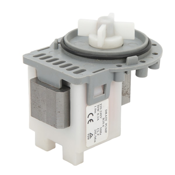 Vaskemaskine afløbspumpe 30W 20L pr. minut Høj effektivitet Vaskemaskine afløbspumpe AC220‑240V