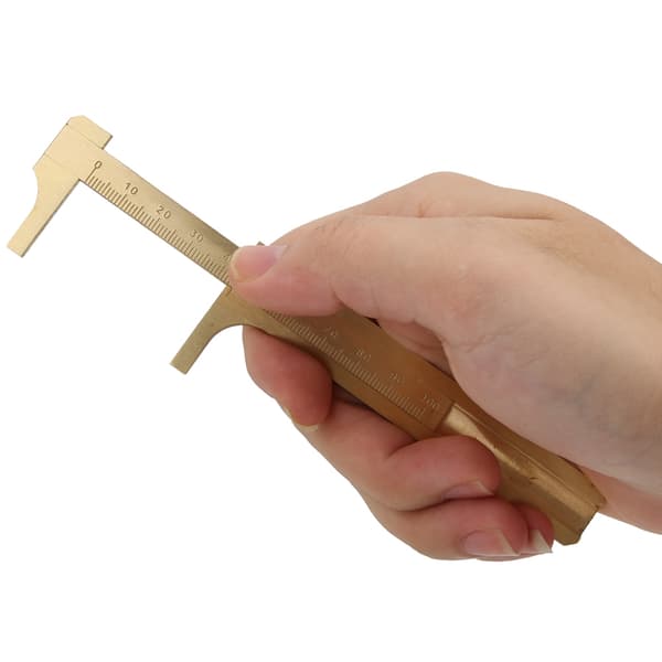 Messing skyvelære Valnøtt armbånd Måleverktøy Smykketesting skyvelære 10cm