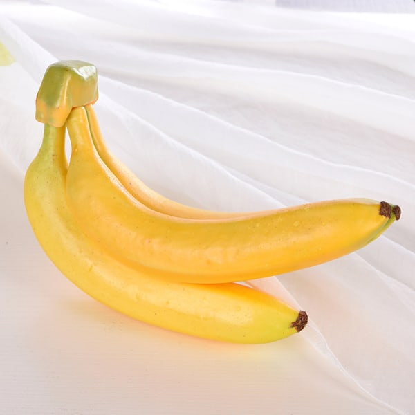 Artificiell Banana 7 Heads Banana Model High Simulation Fake Fruit Banana Model Photo Prop för Home Party
