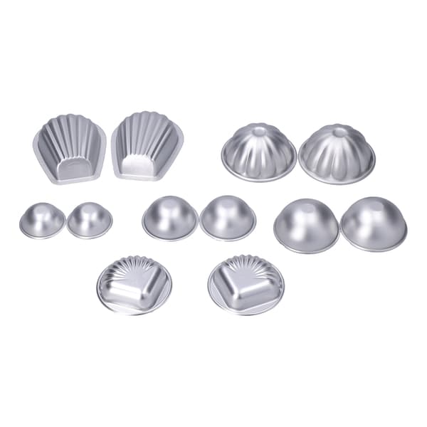 DIY badesaltkugleform husholdningsbærbar aluminiumslegering mousse kage bageform sæt#2
