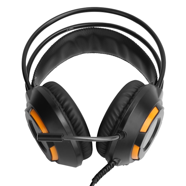 AJAZZ Over-Ear-hovedtelefoner 7.1 Stereo Sound Noise Cancelling Wired Headset med USB-interface Sort