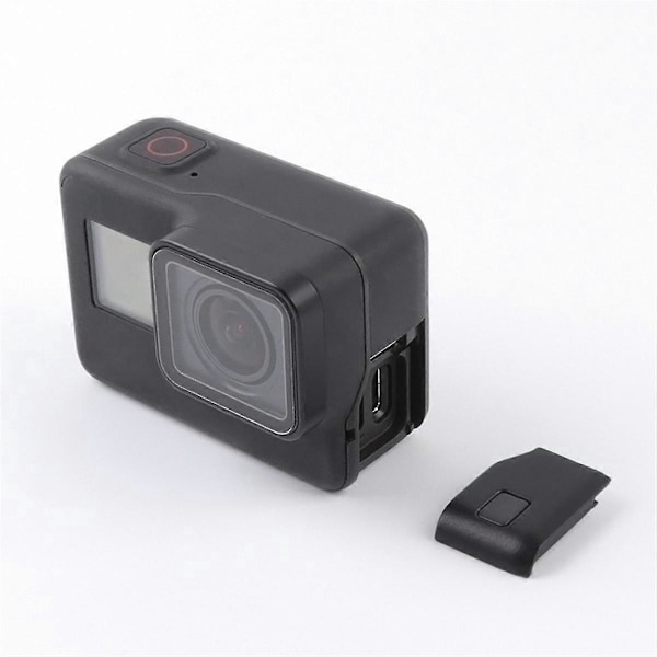 Sidokåpa för kamera kompatibel med Hero7 Black USB-C -Kompatibel Port Sidokåpa Kameratillbehör Vattentät D