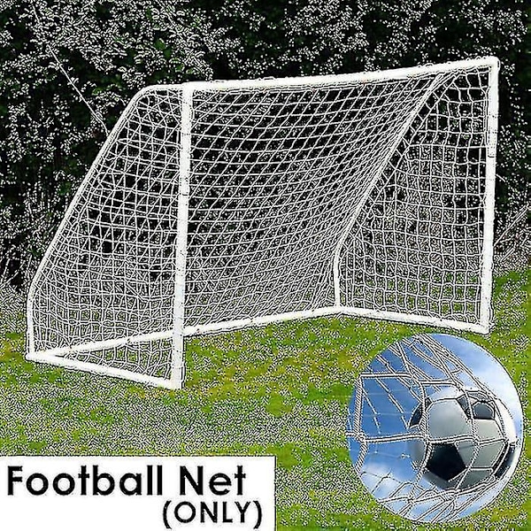 Junior Sports Träning Fotbollsmål - 3 Storlekar 2.4m x 1.8m x 0.5m x 1.2m Vit