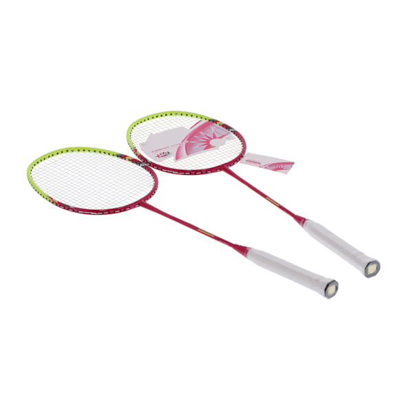 2 Badmintonracketar för spelare, lätta racketar i kolfiber för vuxna med bärväska