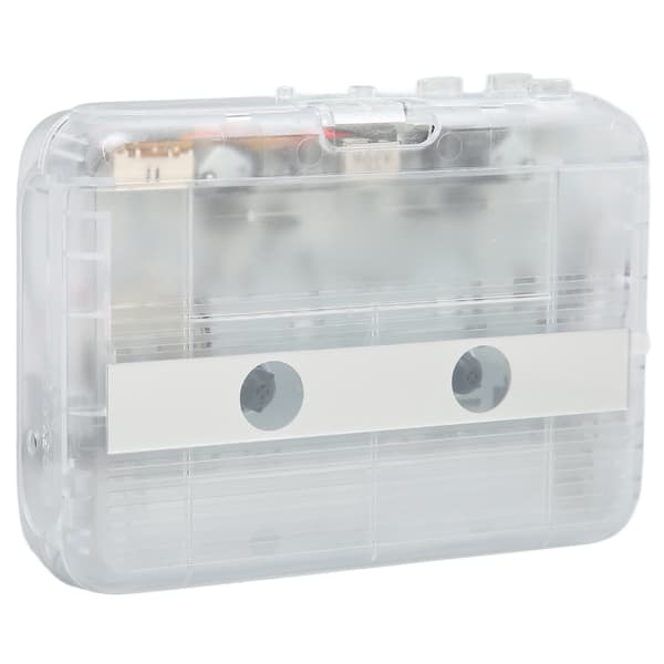 TON007B Bluetooth Kassetteafspiller med Hovedtelefon Auto Reverse Funktion Stereo Kassetteafspiller Hvid