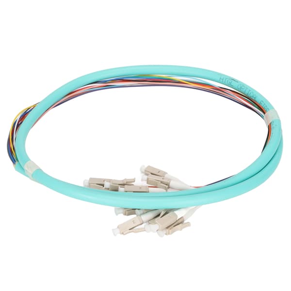 Fiberoptisk kabel 12 tråde keramisk ferrule lavt indføringstab single mode optisk fiber patch ledning til instrumentering