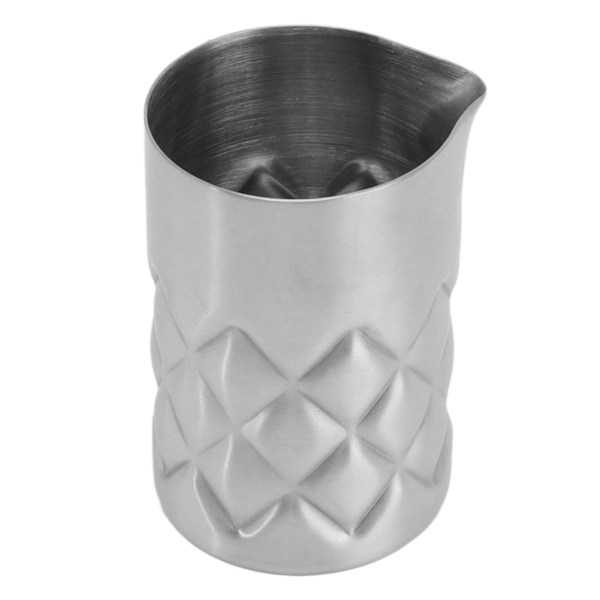 Cocktailblandningsglas 304 Rostfritt Stål Rutnät Design med Yttre Skala Bar Blandningskanna för Fest Picknick