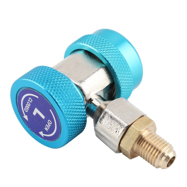 R134A/C Low High Quick Connector Ilmastointiliittimen sovitin poistoventtiilin ydin (sininen)