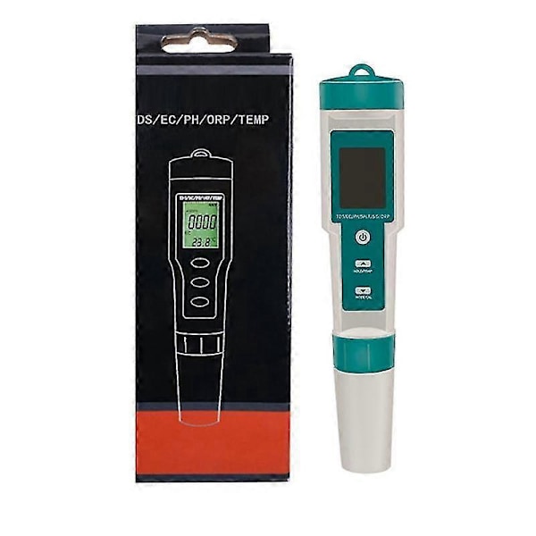 C-600 Vedenlaadun Testauslaite Juomavedelle - 7-in-1 pH/TDS/ORP/Suolapitoisuus/O.P./Lämpötilamittari