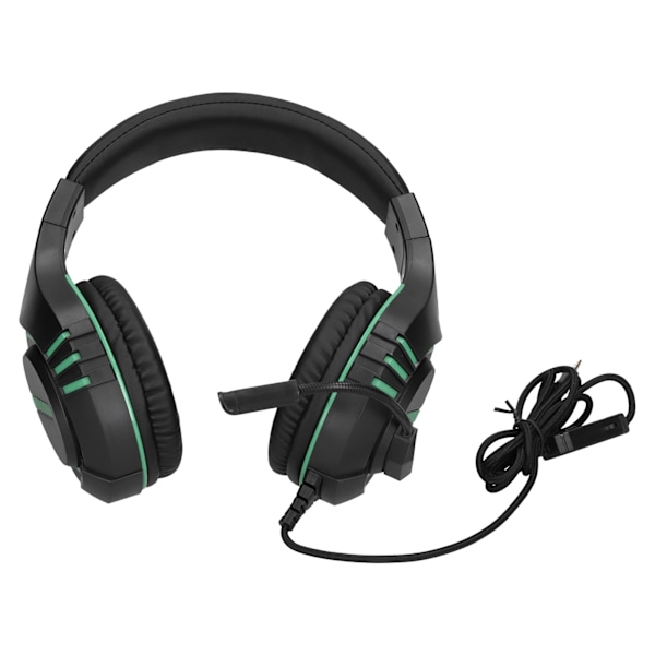 M205 kablet gaming headset med mikrofon 3,5 mm stik støjreduktion gaming headset til PS4Grøn