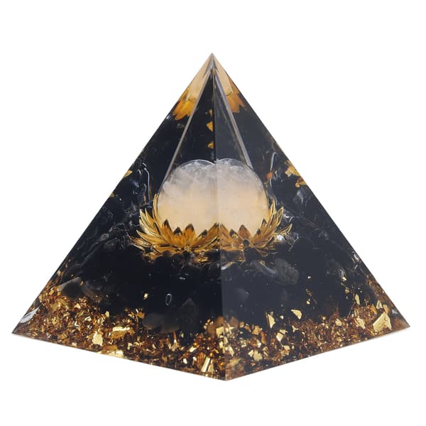 Orgon Healing Pyramide Energi Balancering Positiv Kraft Sten Pyramide Dekoration til Meditation Soveværelse Kontor