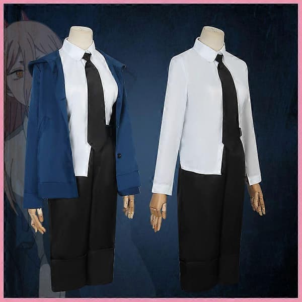 Chainsaw Man Power Cosplay Kostumer Fest Maskerade Sæt til Kvinder Uden paryk Without wig S