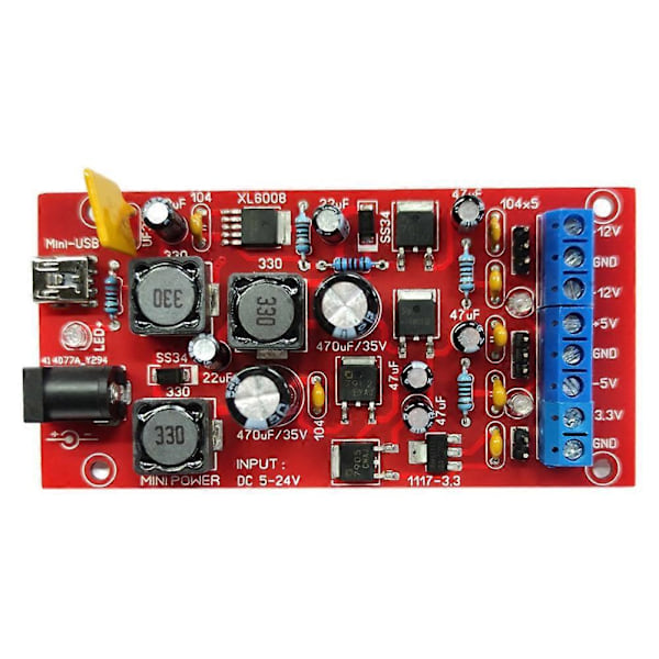 USB Kaksoisvirtalähdemoduuli 5-24V - ±12V ±5V 3.3V Useita lähtöjä
