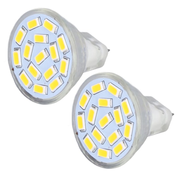 2 stk lyspære LED MR11 12V 3W keramisk sokkel Ultraviolet fri synsbeskyttelsespære til soveværelse stue Varmt lys 3000K