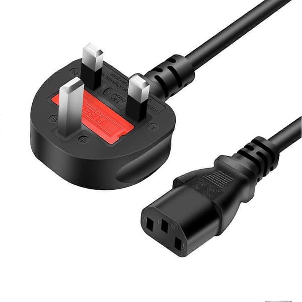 3-benet adapter strømkabel universelt forlængerkabel til computerhosts 1 st