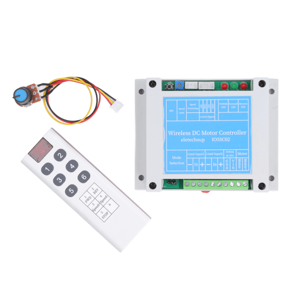 DC-motorhastighedsregulator Børstet motor Start Stop Acceleration Deceleration Governor med fjernbetjeningssæt DC 8‑30V