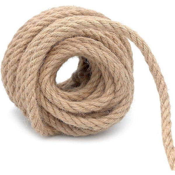 Jute Reb Hamp Reb 8mm tyk til Dekoration, DIY Håndværk, Havearbejde
