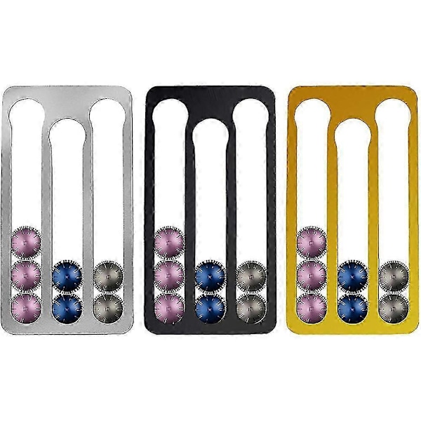 Kaffekapselhållare kompatibel med Nespresso Vertuo-kapslar, väggmonterad förvaringshylla kompatibel med kaffekapslar, Kapac