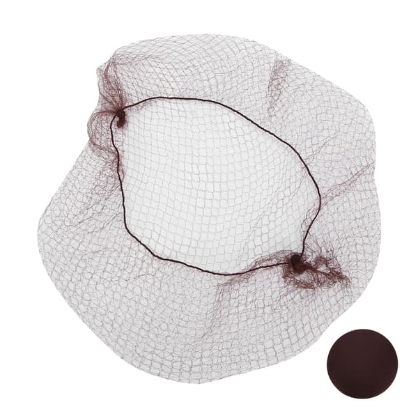 144 st Hårnät Nylon Engångs Perukmössa Andningsbart Hårnät för Hemsalong Mörkbrun
