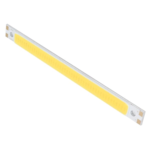 LED Lys Chip Panel 3000‑6500K/12‑14V 10W Integrert COB Lys Kilde 1000lm 120x10mm Varm Hvit