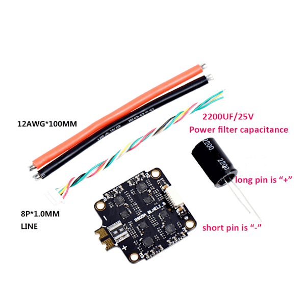 BS-40A ESC 4-i-1 RC reservedel for hastighetskontrollerkort for Quadcopter (KSX3647)