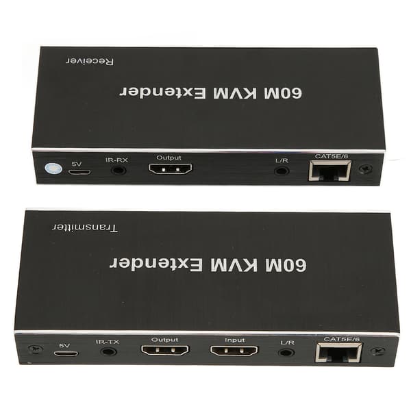 60m KVM-forlenger Multifunksjonell 1080P 60Hz HD Multimedia Interface KVM USB-forlenger for TV DVD-spiller PC 100-240V