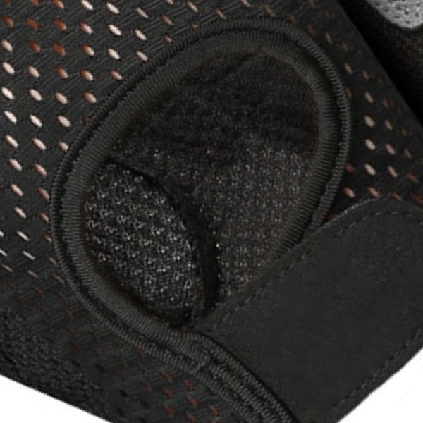 2 stk. Halvfinger Sports Handske Polyester Slidstærk Anti-Slip Kort Finger Handske til Cykling Ridning Excising Sort L