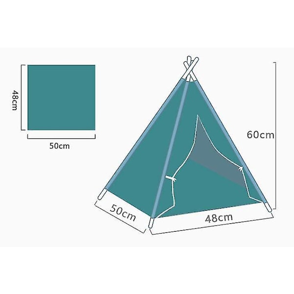 Paksu pehmustettu Pet Teepee House koirille ja kissoille