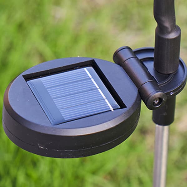 Solar plenelys Følsom Intelligent Lyskontroll Lys Vanntett for Hage 6 Hode Fargerikt Lys