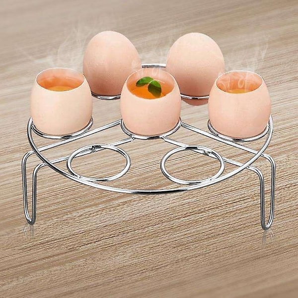 Äggkokare i rostfritt stål med non-stick-beläggning, PFOA-fri, kompatibel med 6,29 tum rack