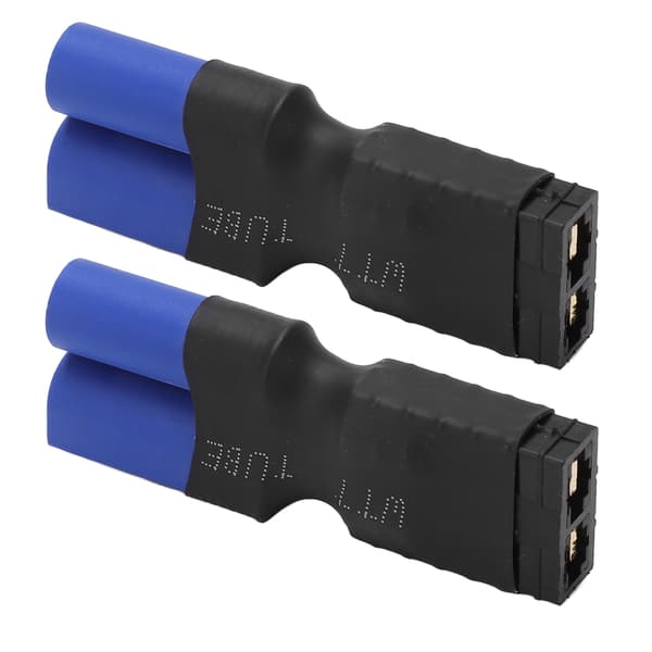 2 stk. Hun til EC5 Han Stikforbindelser Gummi Plast Kobber Lipo Batteri Stik Adapter til Flymodel