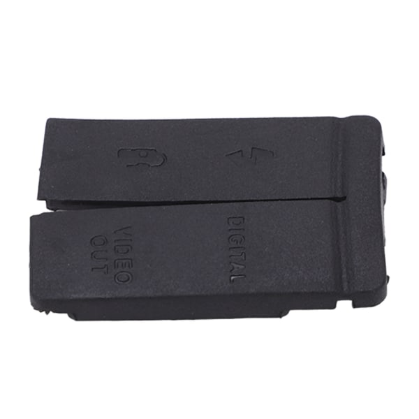 Musta kumikameran cover - Suojaa USB ja VIDEO OUT -liitäntöjä Canon 5D -kameralle