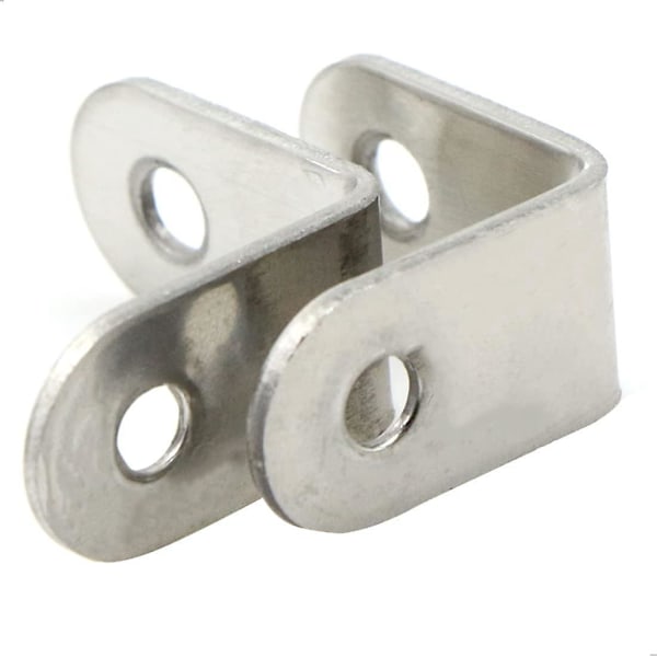 Høyre Vinkel 90 Grader Rustfritt Stål Brakett - L-Formet Hjørnebrakett, For Sikker Festning Av Skrivebord, 30mm x 30mm, 20 Stykker.