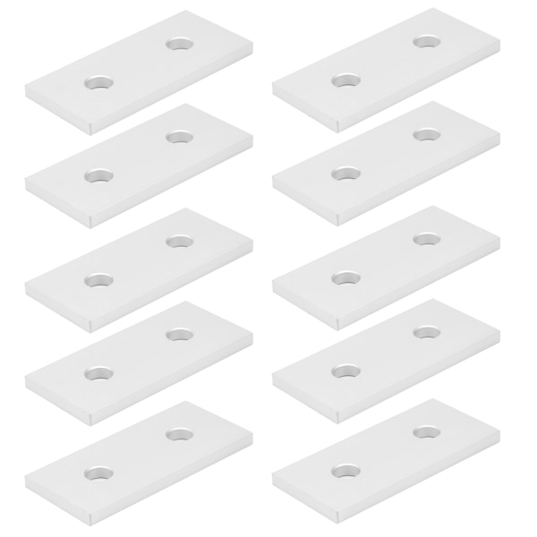 10 stk. Sammenføjningsplade aluminium flad forbindelsesarmering Lodret forbindelsesværktøj 3030-2 hul