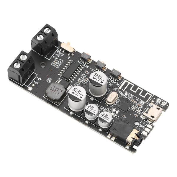 DIY Bluetooth-mottakermodul Stereo 2x5W Bluetooth 5.0 Forsterkerkort med 3,5 mm hodetelefonplugg