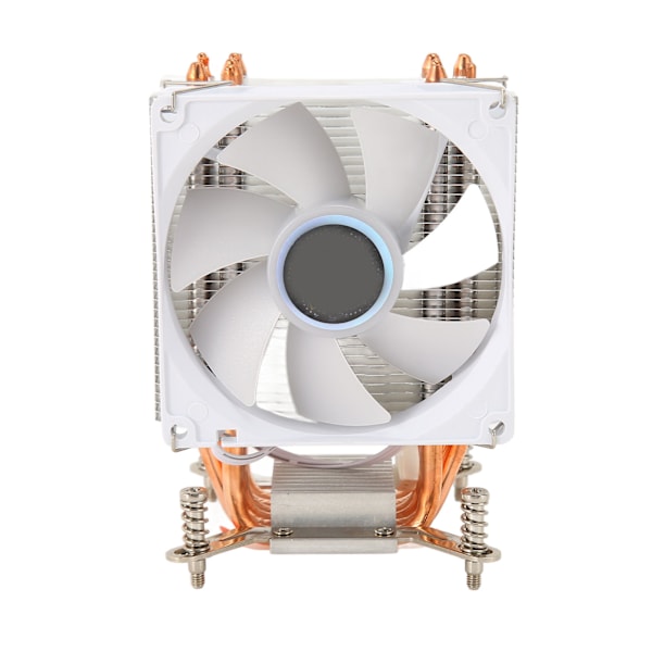 9CM CPU-køler 4 kobbervarmerør Farverig belysning 3-benede hydrauliske computer CPU-køleventilatorer til stationær computer