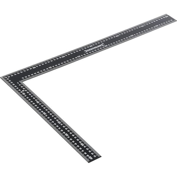 Tømrervinkel af stål, 600 x 400 mm, 1,8 mm tyk