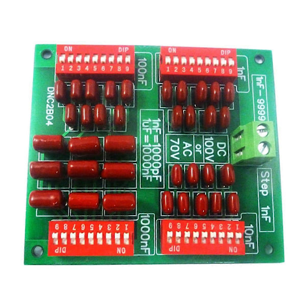 Dnc2B04 1Nf til 9999Nf Trin-1Nf Programmerbart Kondensator Board, Uden Kabinet