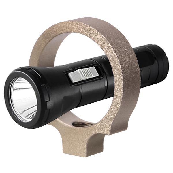 Heavy Duty Aluminium Alloy 0.760inch Flashlight Adapter Ring Torch Light Mount EX313-DK