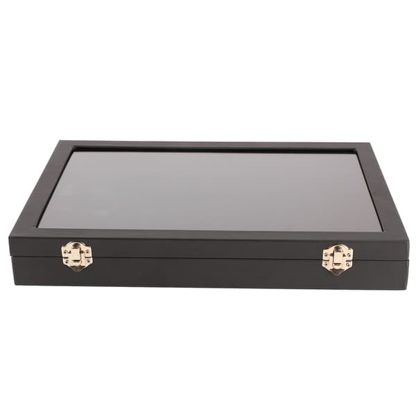 Ring Display Case Organizer med Transparent Lock 100 Fack Smycken Örhängen Bricka Förvaringslåda