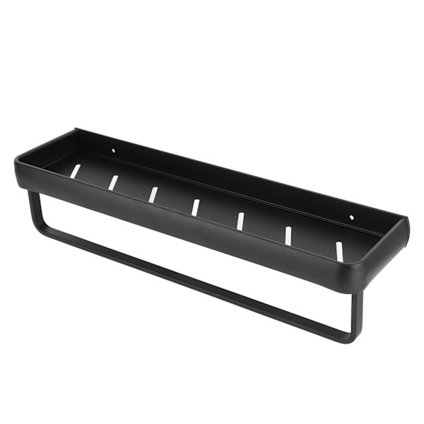 50cm Multifunktionel vægmonteret køkkenhylde badeværelsesopbevaringshylde flaskeholder (enkeltlag med stang)