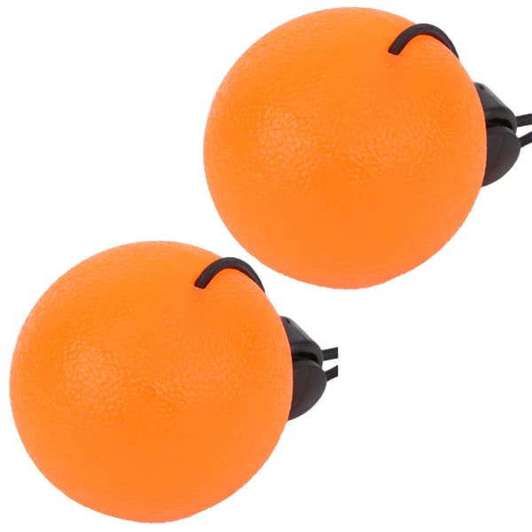 2 st Silikon Handgrepp Bollar för att Reducera Tryck Handledsövning Massage Återhämtningsverktyg Orange 20 Grader