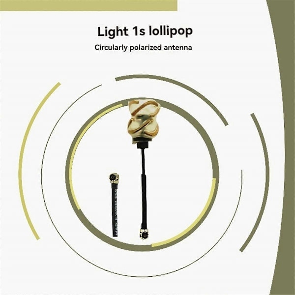 FPV 5.8G Antenn Lätt Polarisering Lollipop RHCP IPEX Antenn 37mm