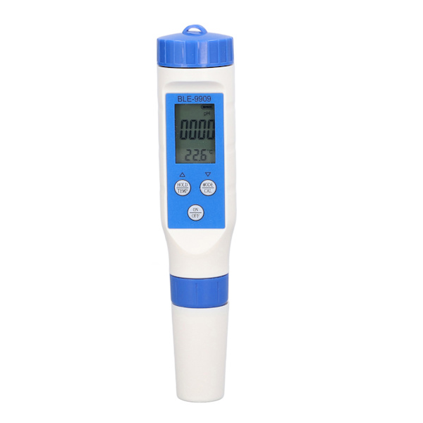 5-i-1 Vattenprovningsmätare Bluetooth5.2 PH TDS EC SALT TEMP APP-kontroll Smart Testpenna för simbassänger Fisk Tankar