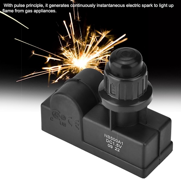 Gnistskaper Push Button Tenner AA Batteri BBQ Gassgrill Tenner 1 Uttak Batteri Ekskludert