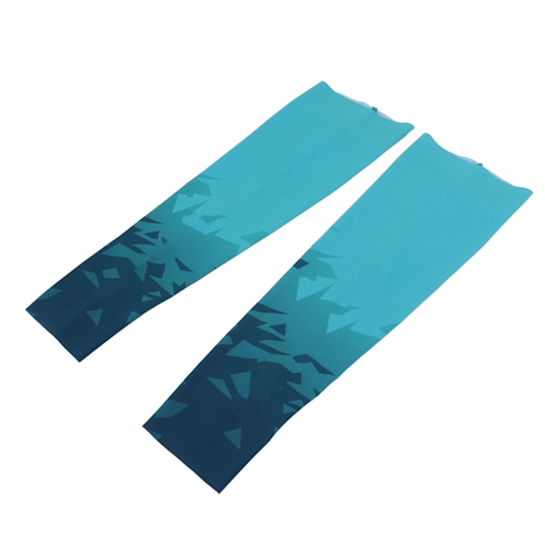 Arm Sleeves Sol Ljusblå UV-skydd Andningsbar Ergonomisk Snabbtorkande Sol Sleeves för Sport Cykling Utomhus