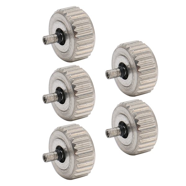 5 st klockkrondelar Bekväma stål Assorterade klockkrondelar för klockersättningstillbehör 6,5 mm / 0,26 tum