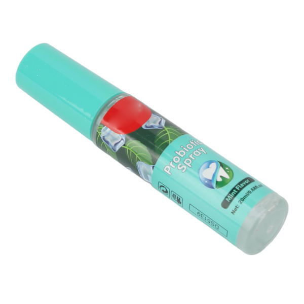 Oral Spray Behandling för dålig andedräkt Lindra muntorrhet Långvarig Fickstorlek Mint Munfräschare Spray 20ml